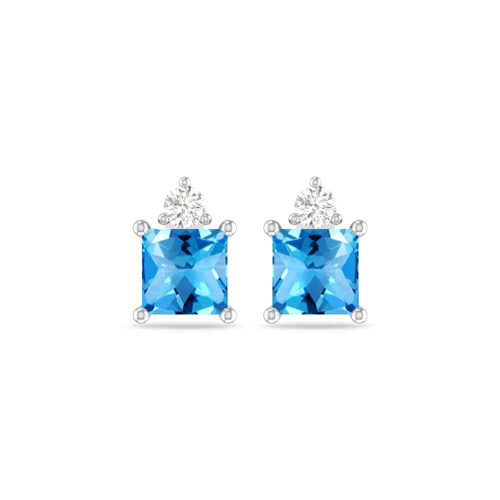 White Gold - Blue Topaz