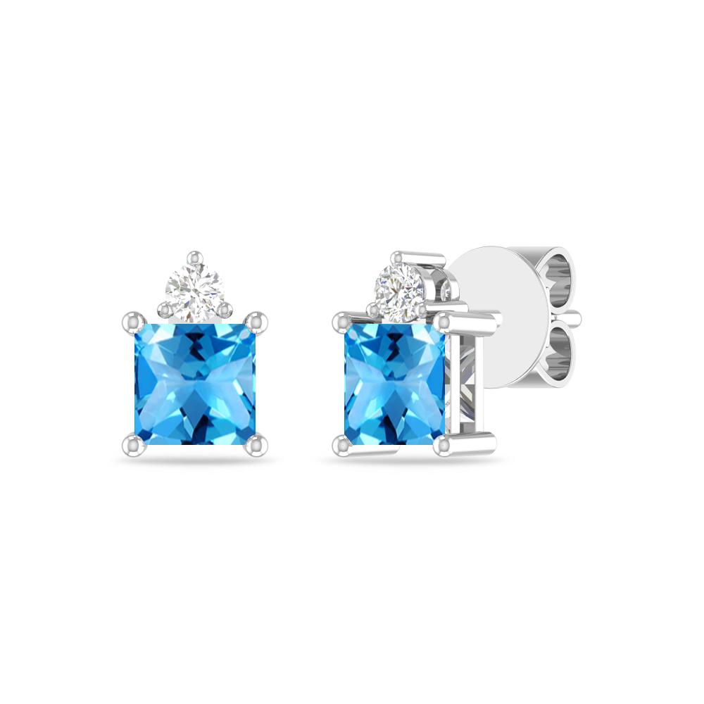 White Gold - Blue Topaz