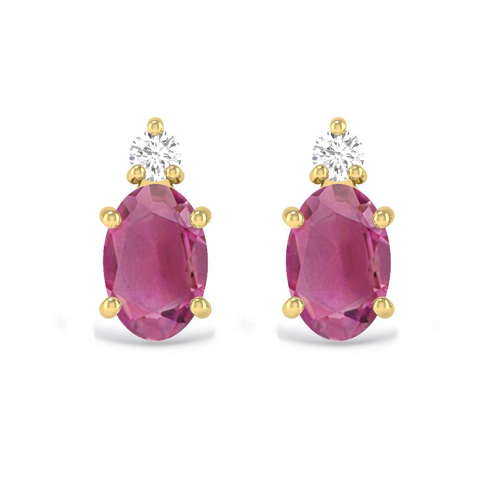 Yellow Gold - Pink Tourmaline