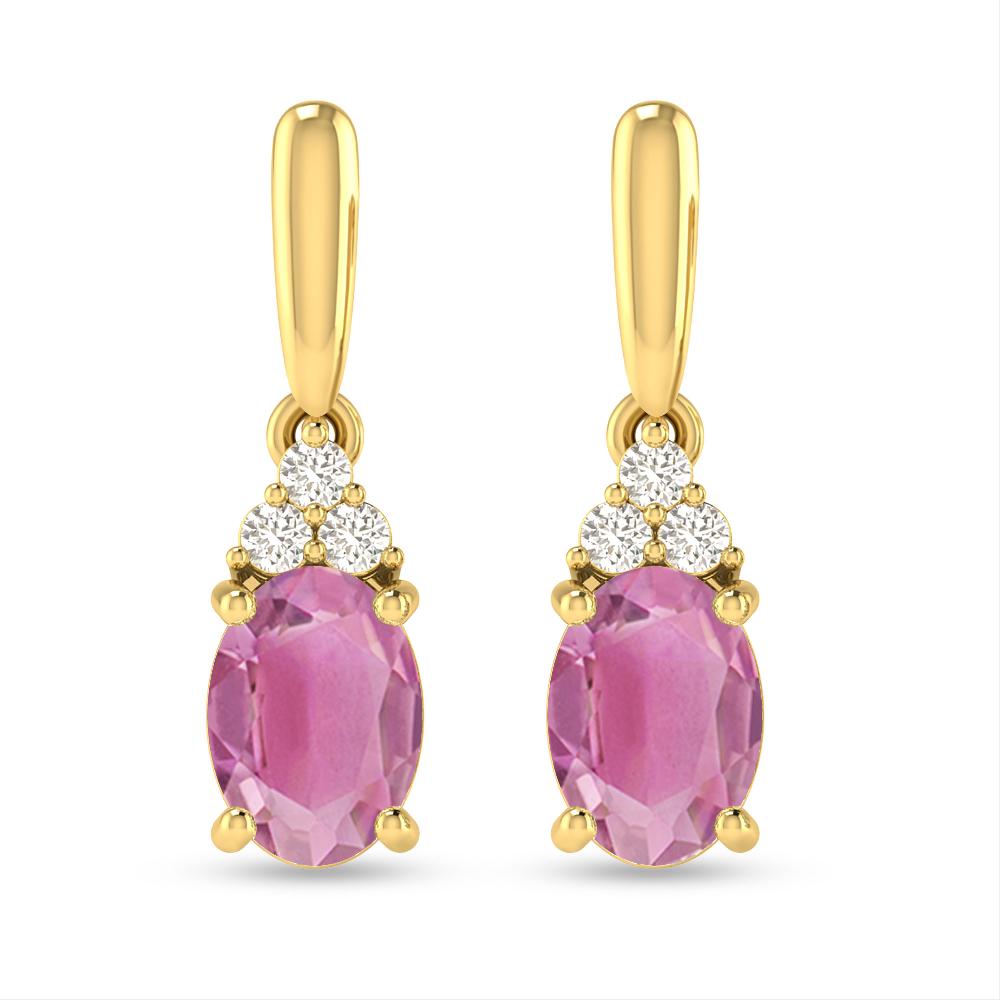 Yellow Gold - Pink Tourmaline