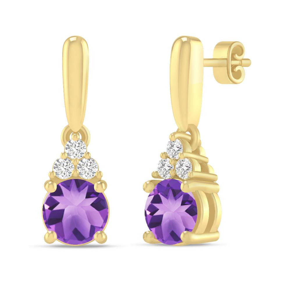 Yellow Gold - Amethyst