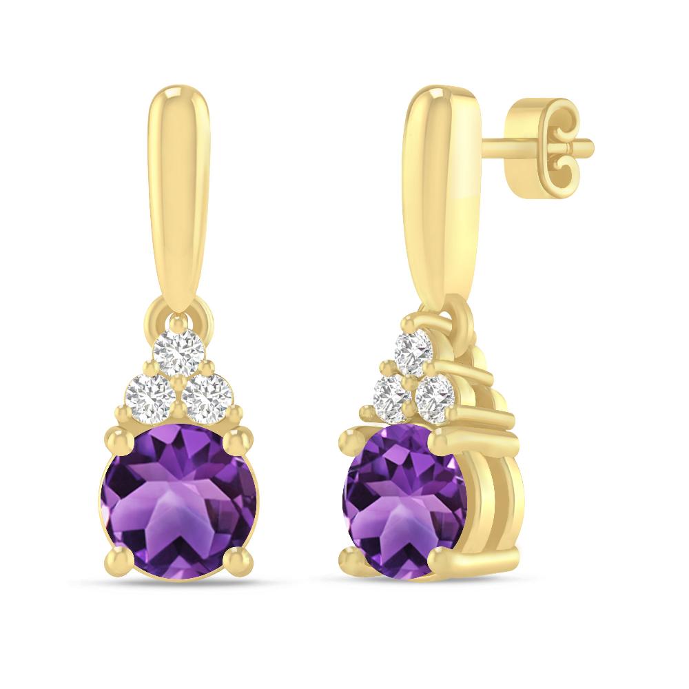 Yellow Gold - Amethyst