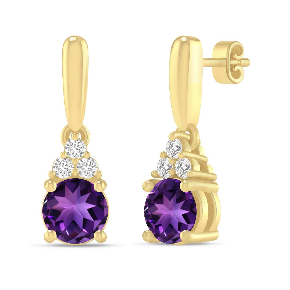 Yellow Gold - Amethyst