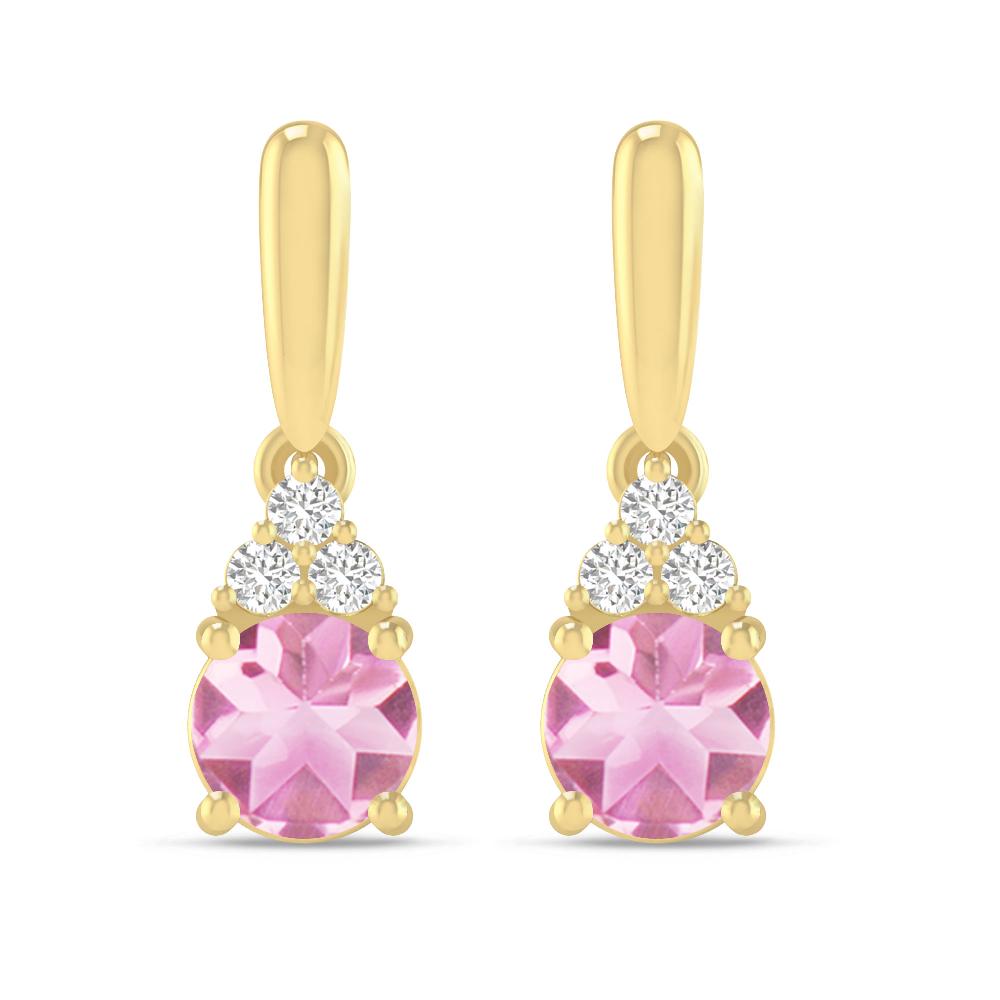 Yellow Gold - Pink Tourmaline