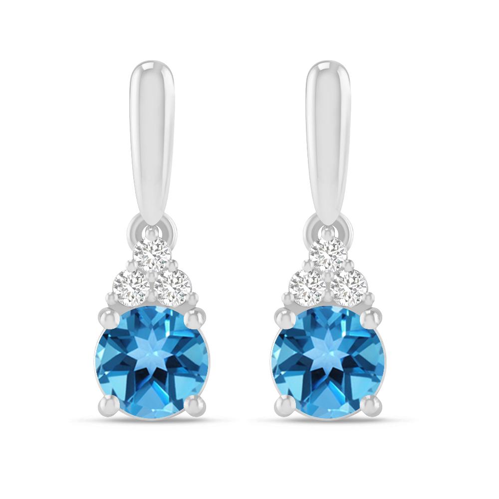 White Gold - Blue Topaz