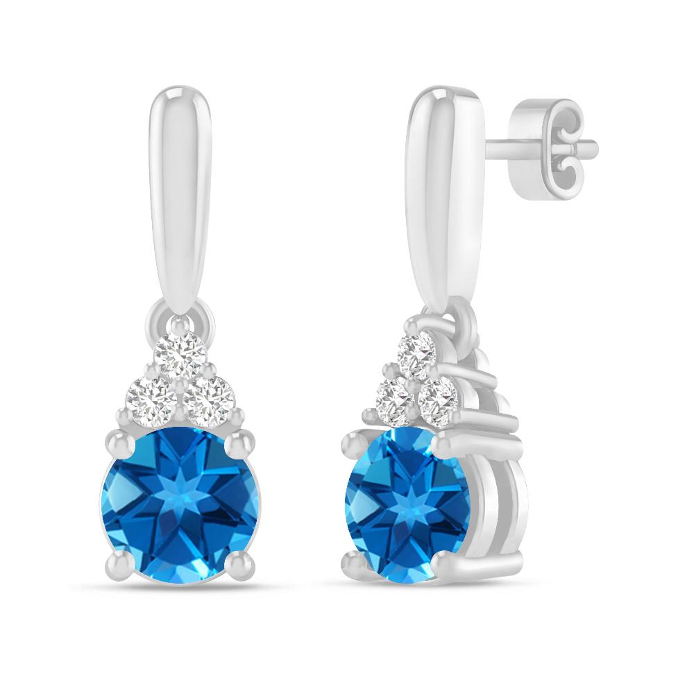 White Gold - Blue Topaz