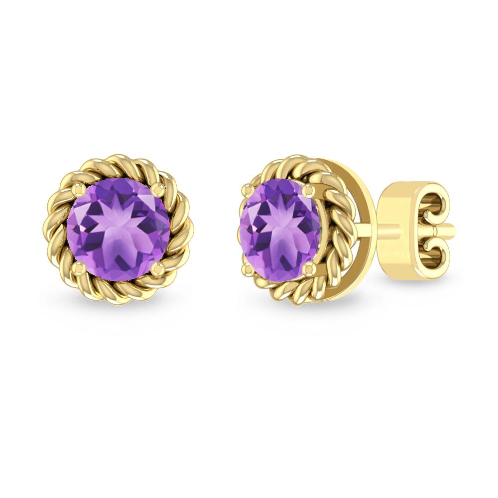 Yellow Gold - Amethyst