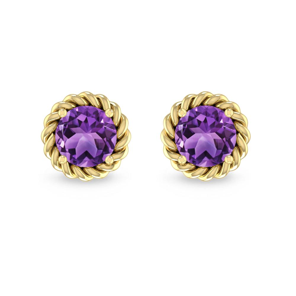 Yellow Gold - Amethyst