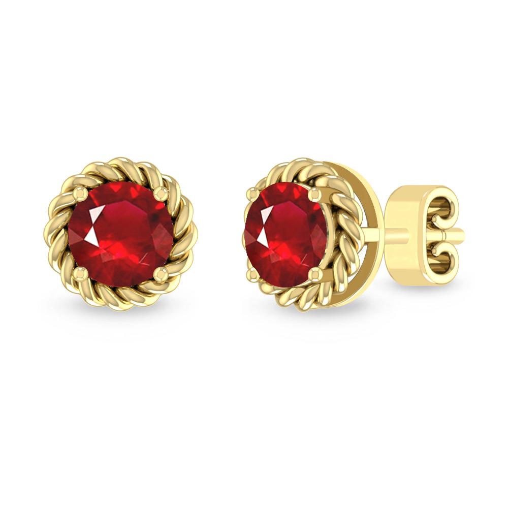 Yellow Gold - Ruby