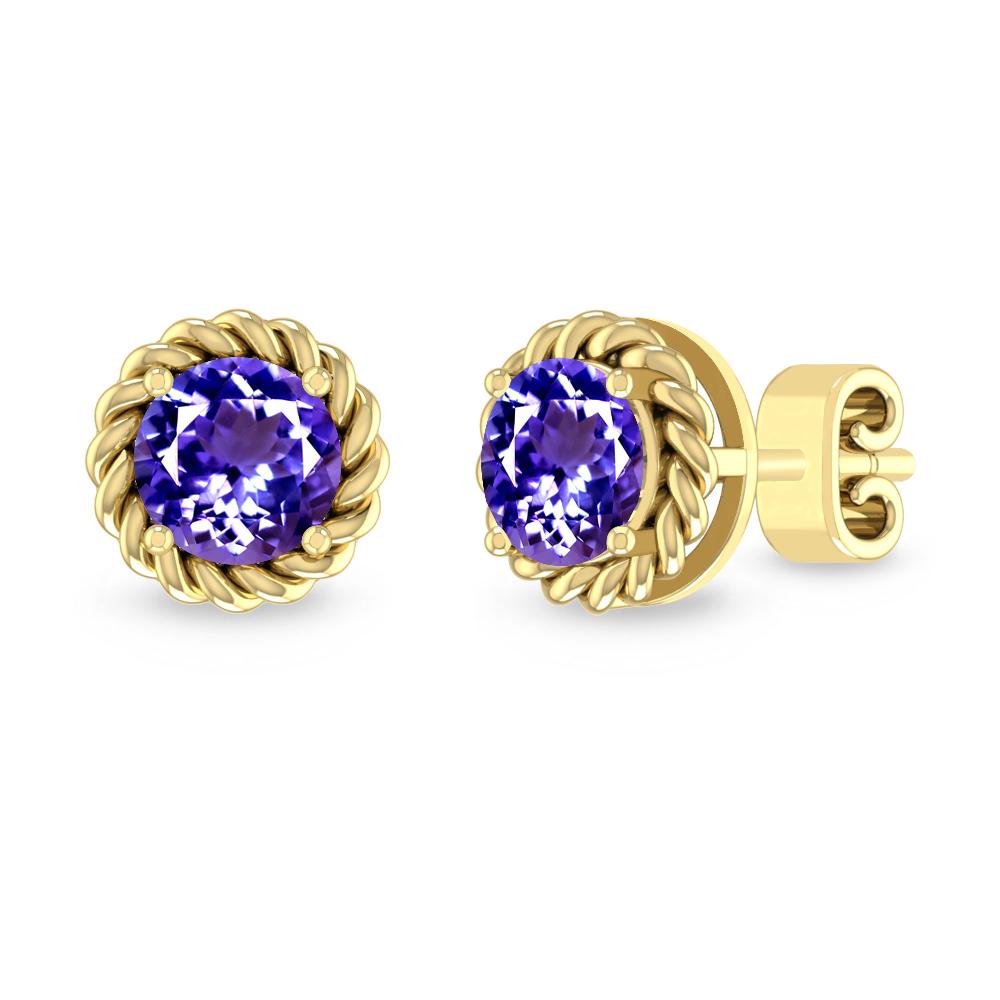 Yellow Gold - Tanzanite