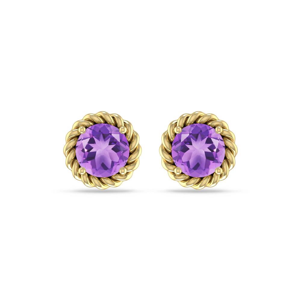 Yellow Gold - Amethyst