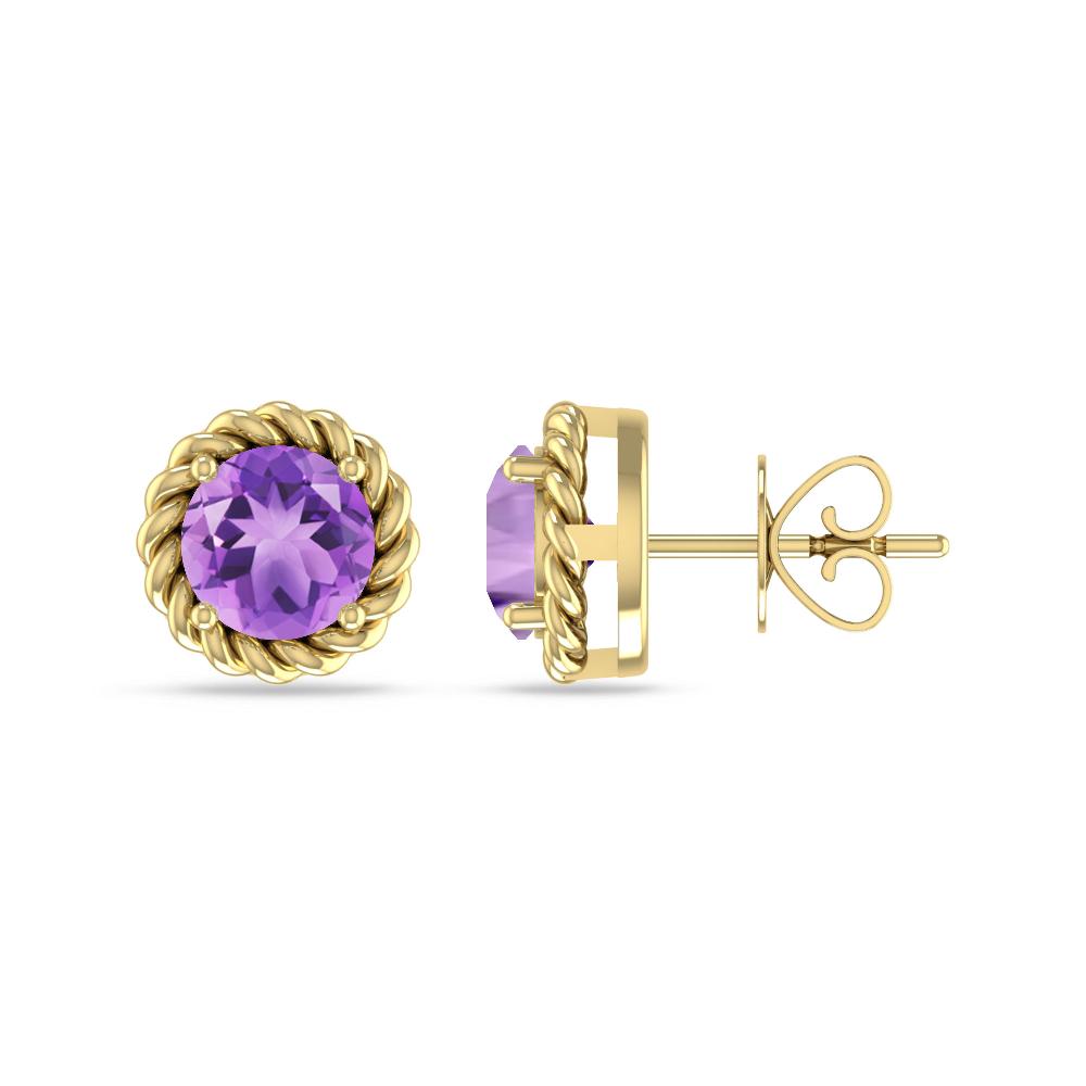 Yellow Gold - Amethyst