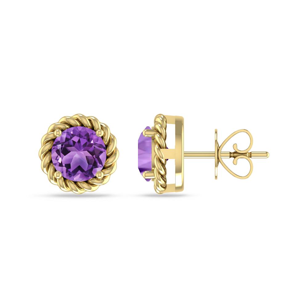 Yellow Gold - Amethyst