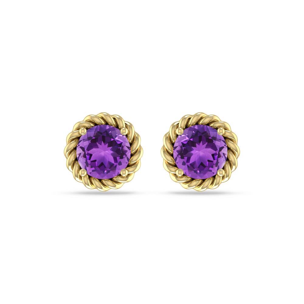 Yellow Gold - Amethyst