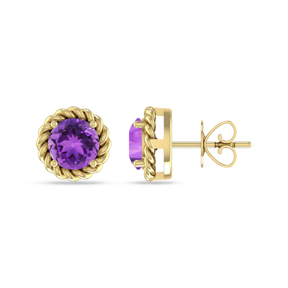 Yellow Gold - Amethyst