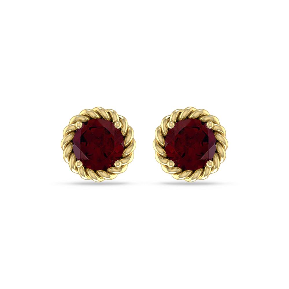 Yellow Gold - Garnet