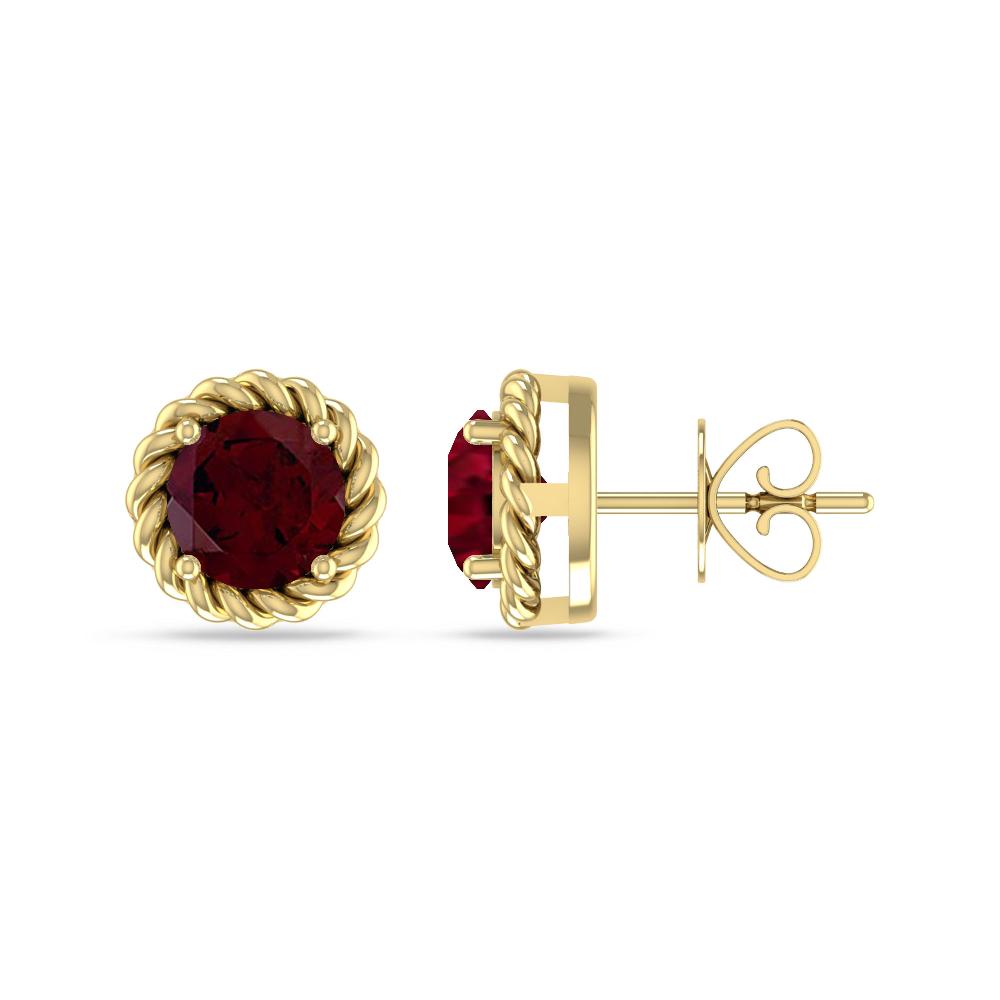 Yellow Gold - Garnet