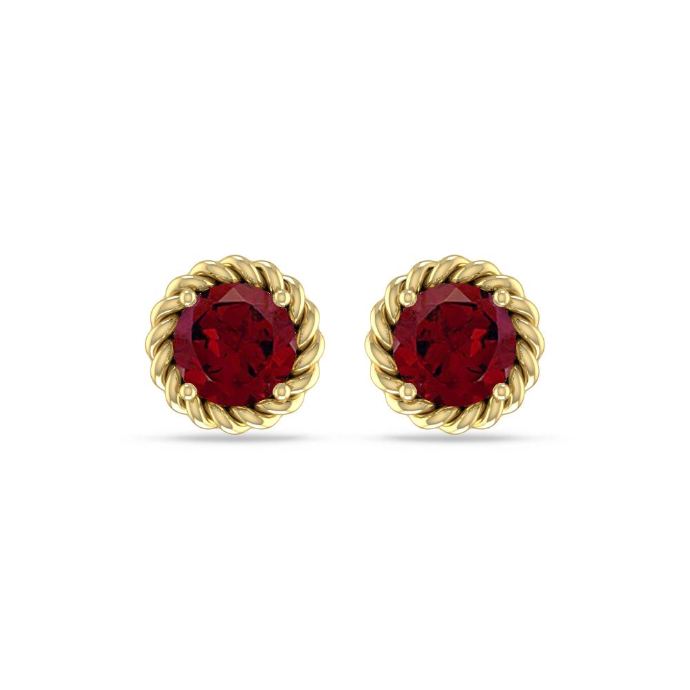 Yellow Gold - Garnet