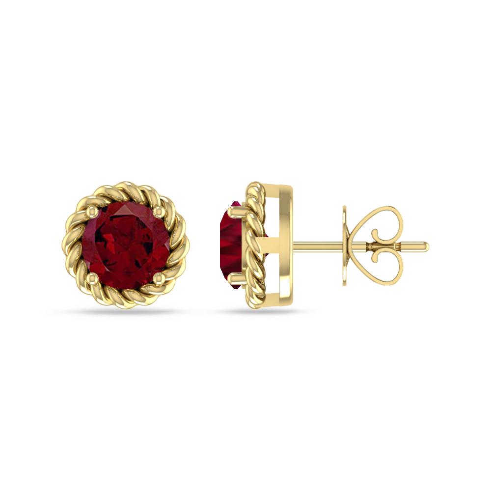Yellow Gold - Garnet