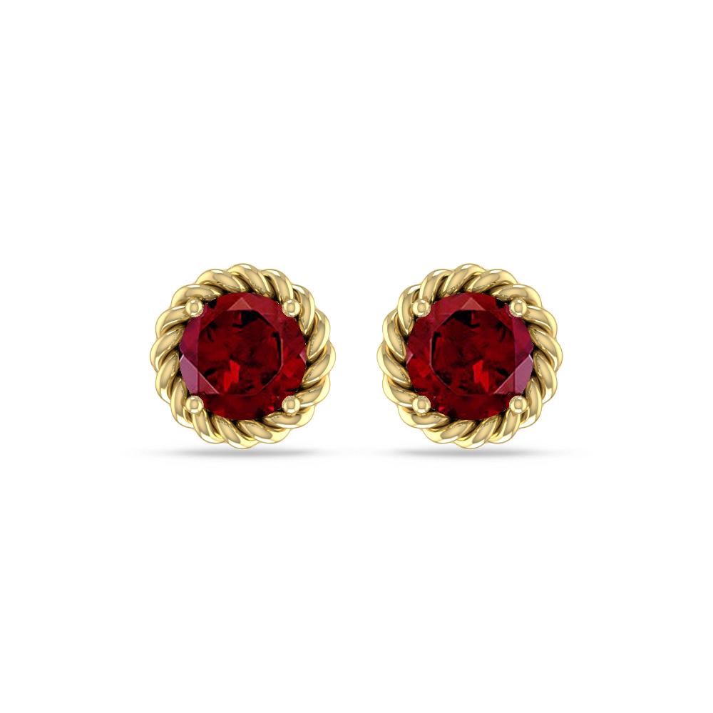 Yellow Gold - Garnet