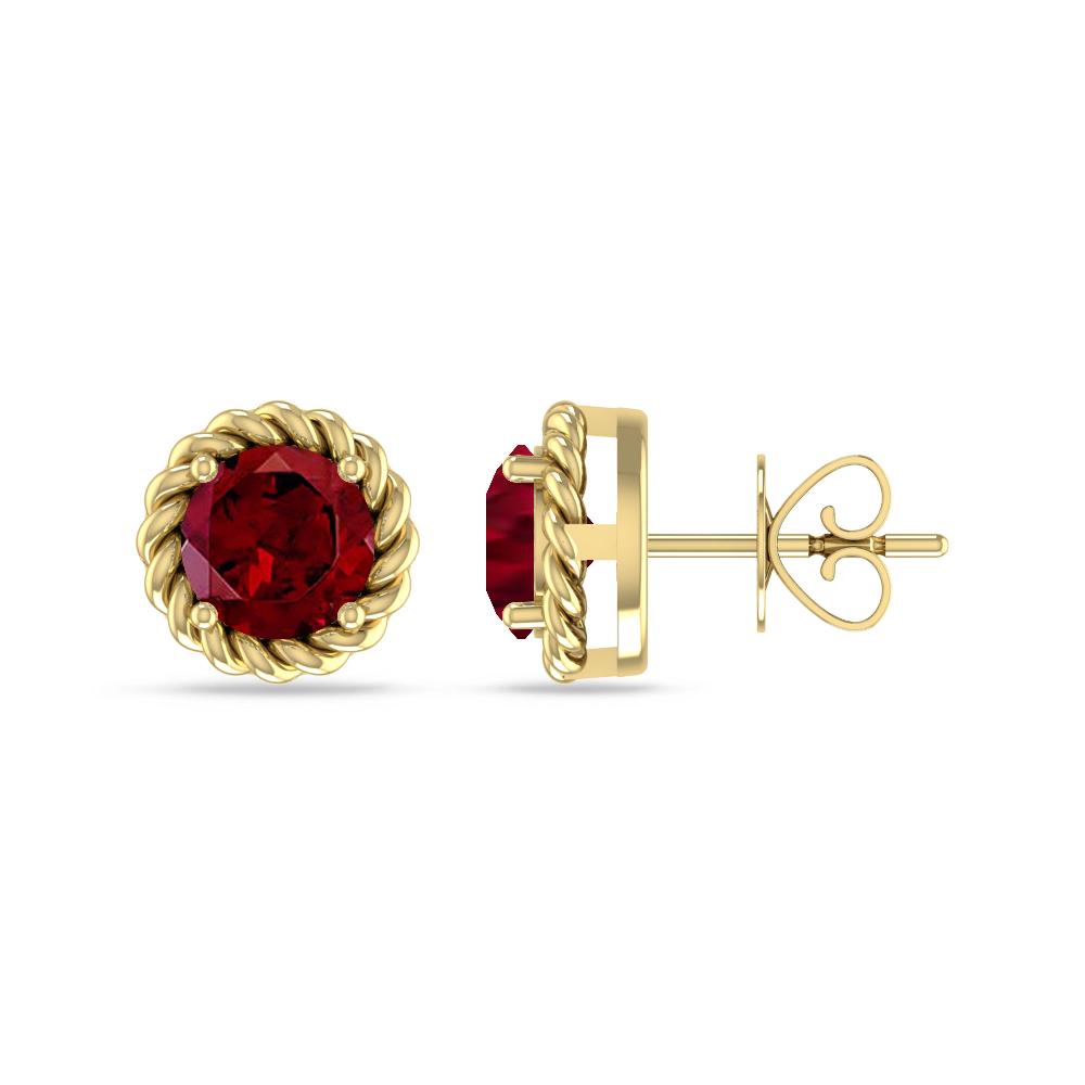 Yellow Gold - Garnet