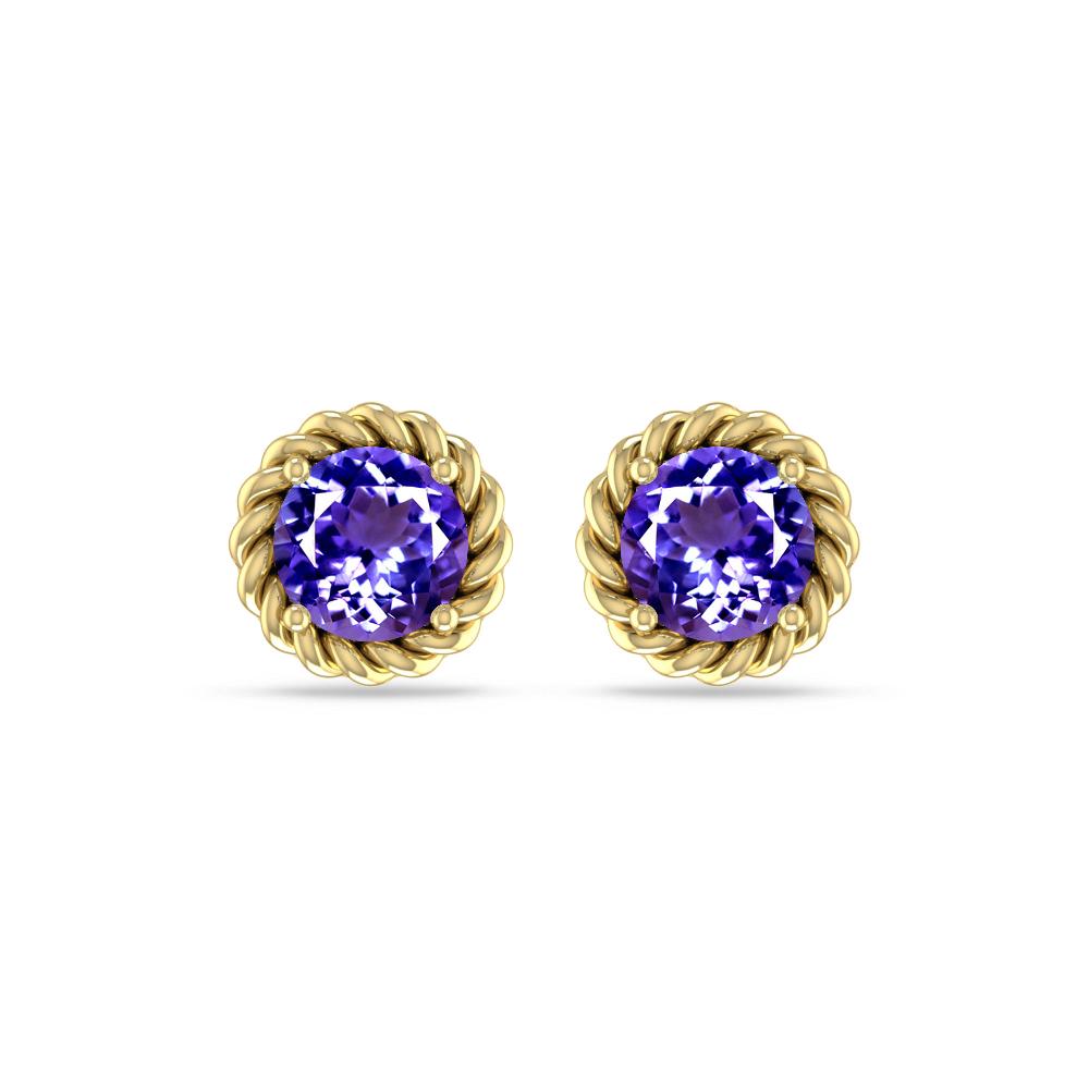 Yellow Gold - Tanzanite