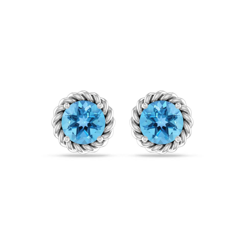 White Gold - Blue Topaz