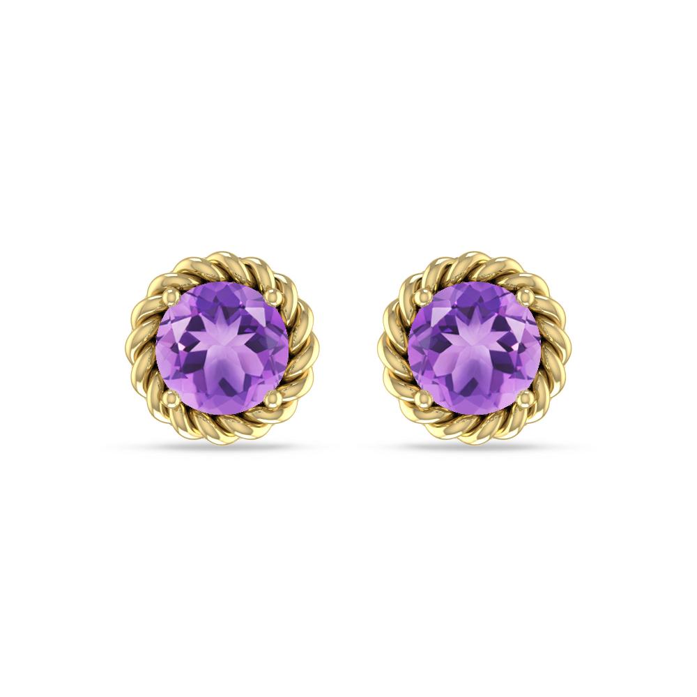 Yellow Gold - Amethyst