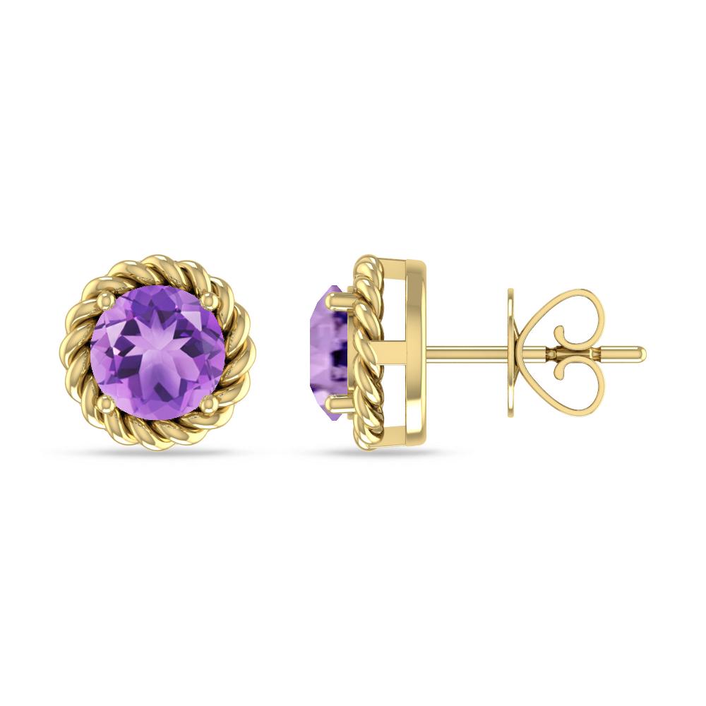 Yellow Gold - Amethyst
