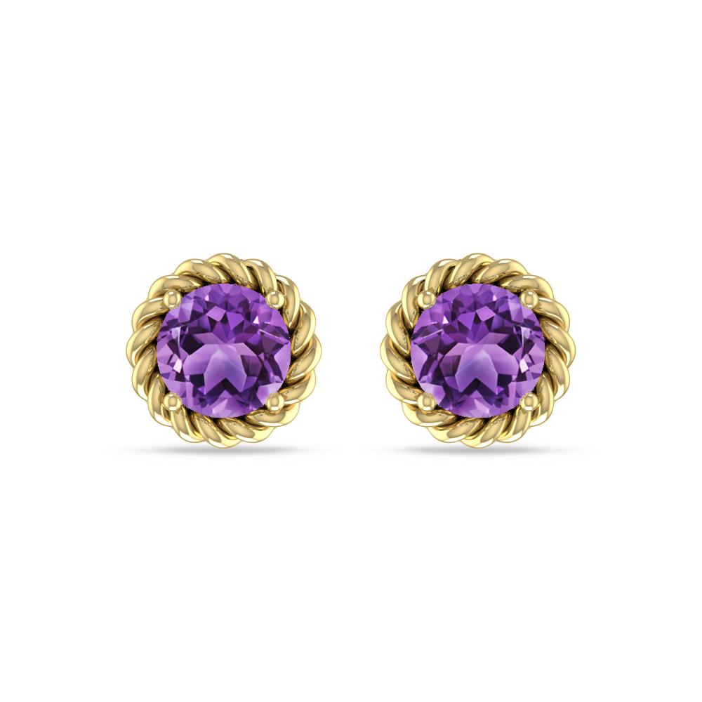 Yellow Gold - Amethyst