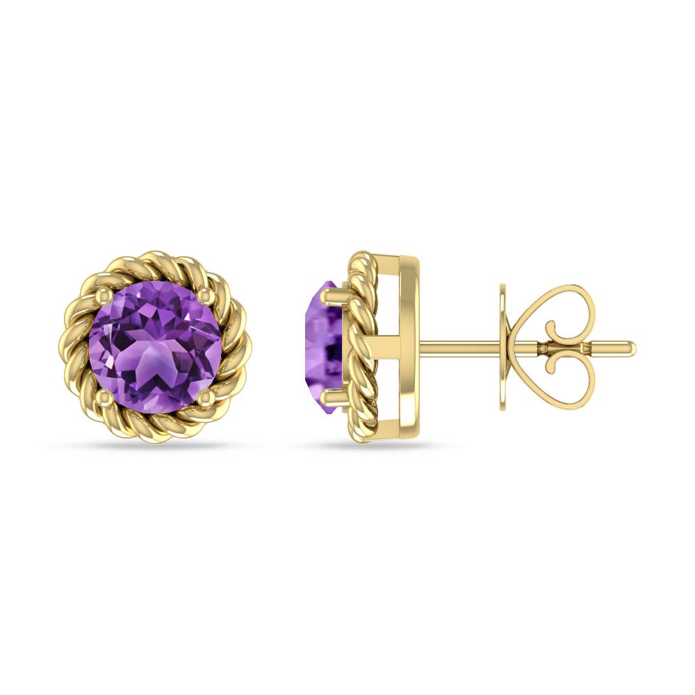 Yellow Gold - Amethyst