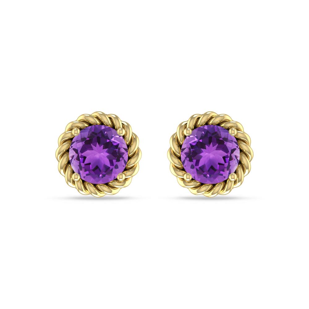 Yellow Gold - Amethyst