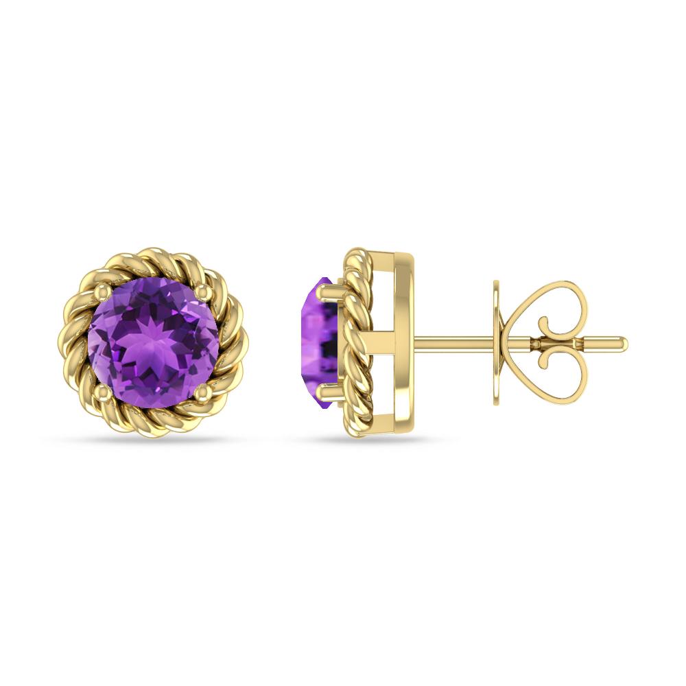 Yellow Gold - Amethyst
