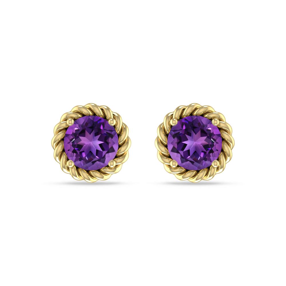 Yellow Gold - Amethyst