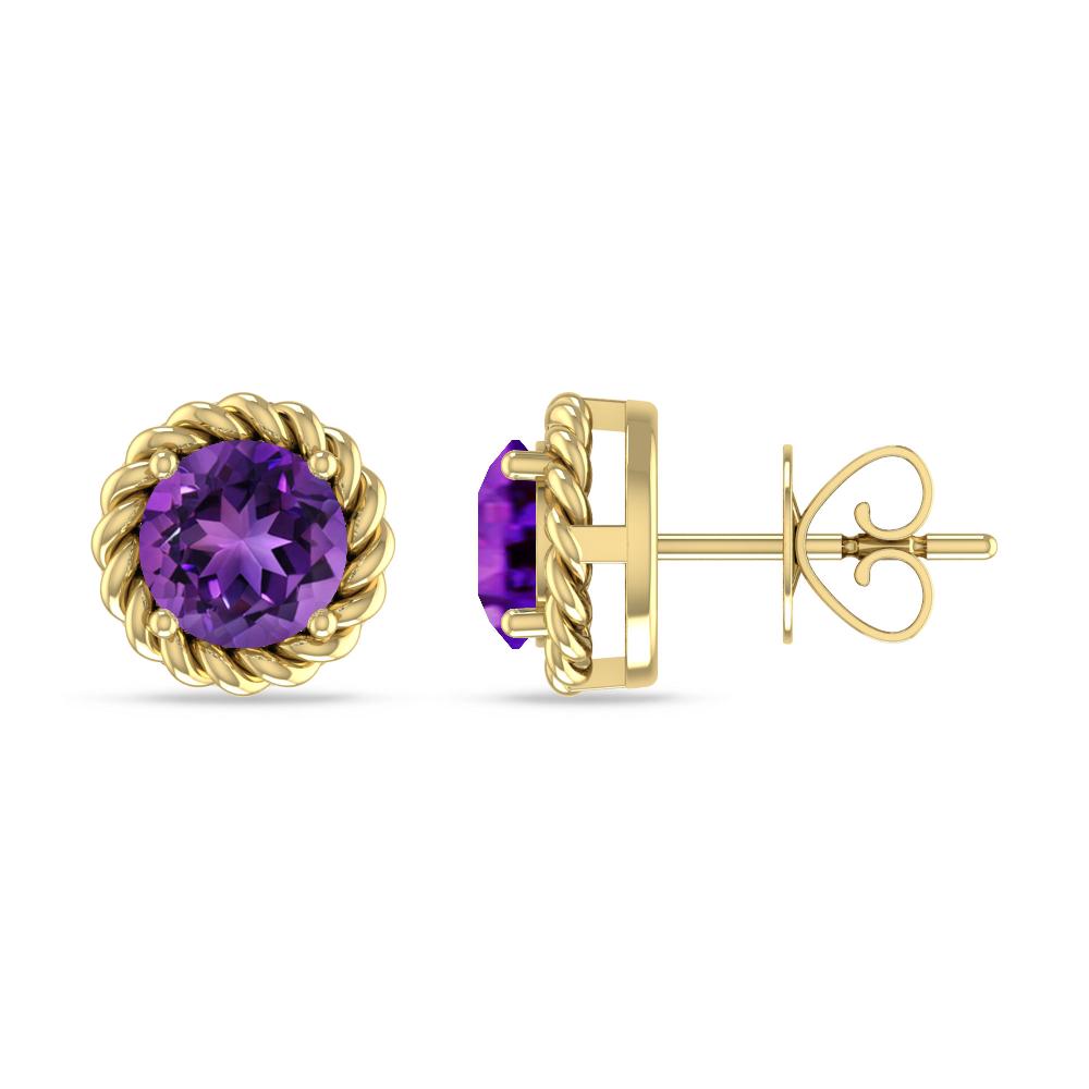 Yellow Gold - Amethyst