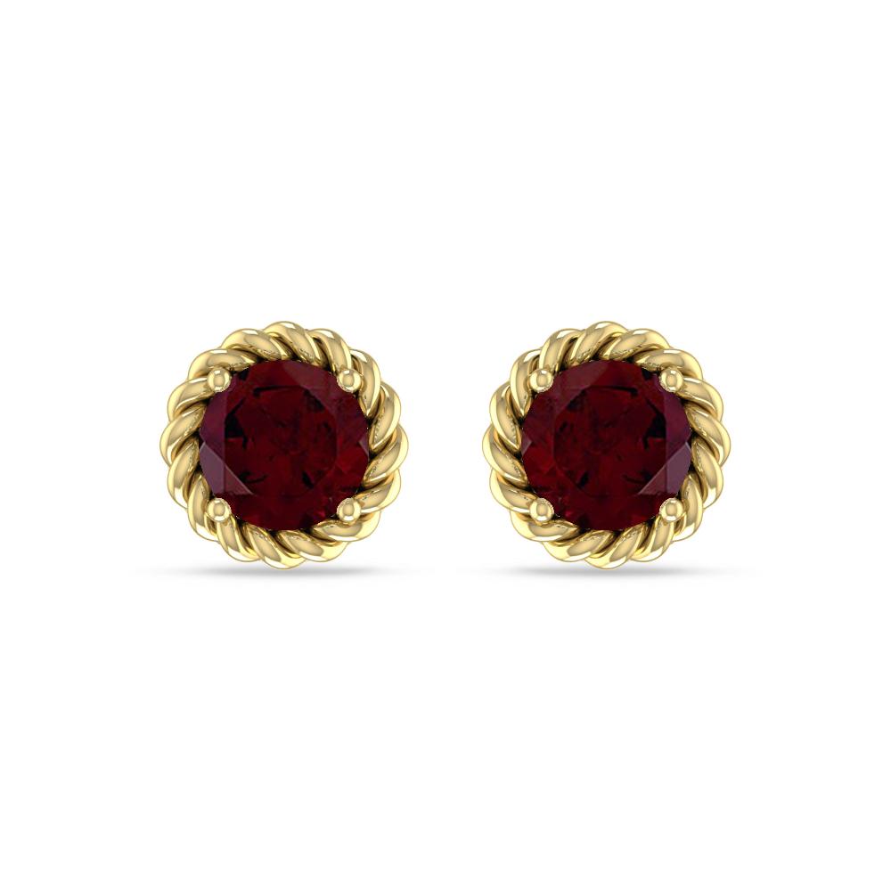 Yellow Gold - Garnet