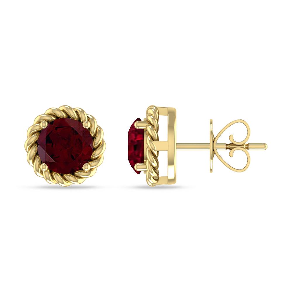 Yellow Gold - Garnet