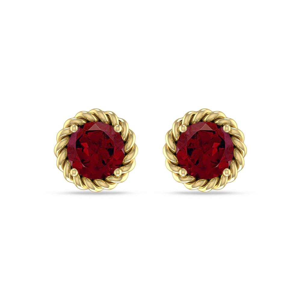 Yellow Gold - Garnet
