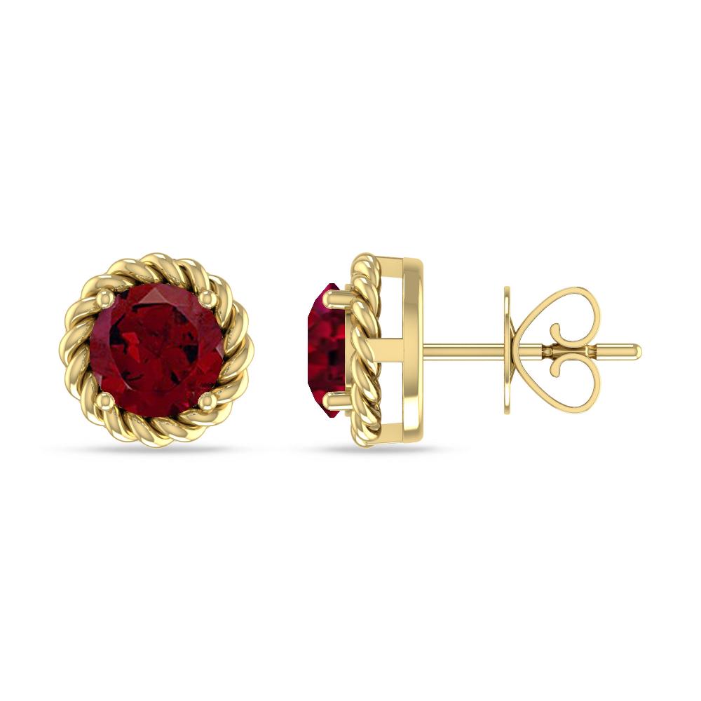 Yellow Gold - Garnet