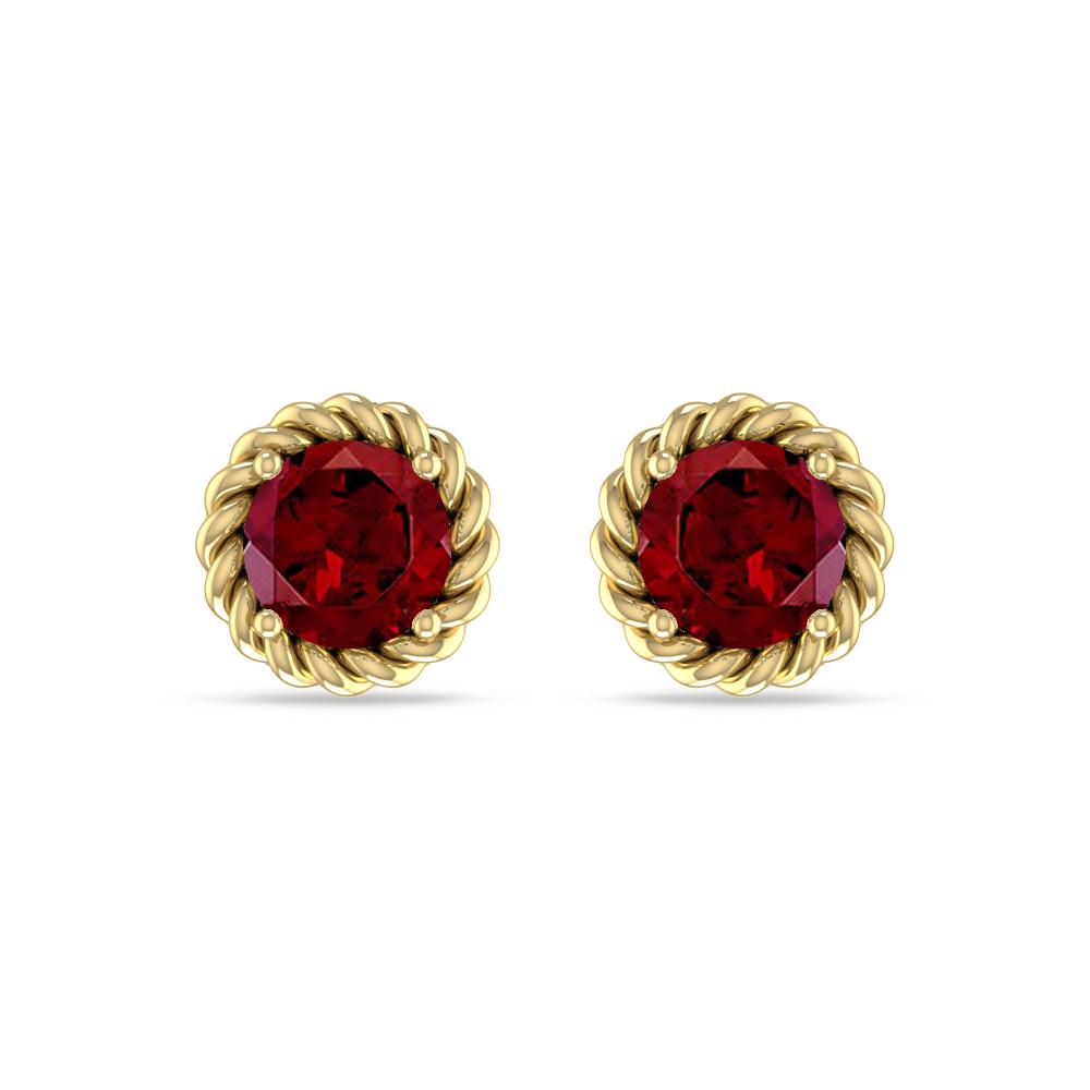 Yellow Gold - Garnet