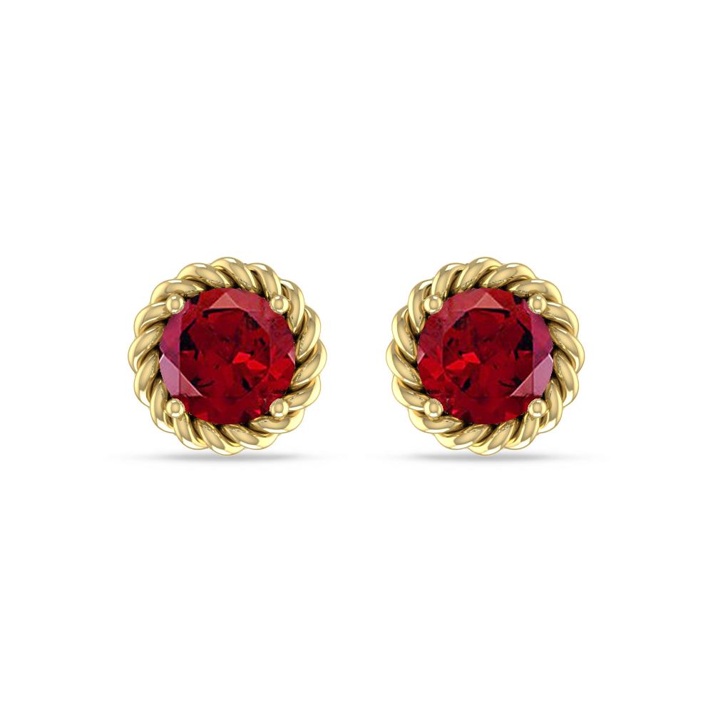 Yellow Gold - Garnet