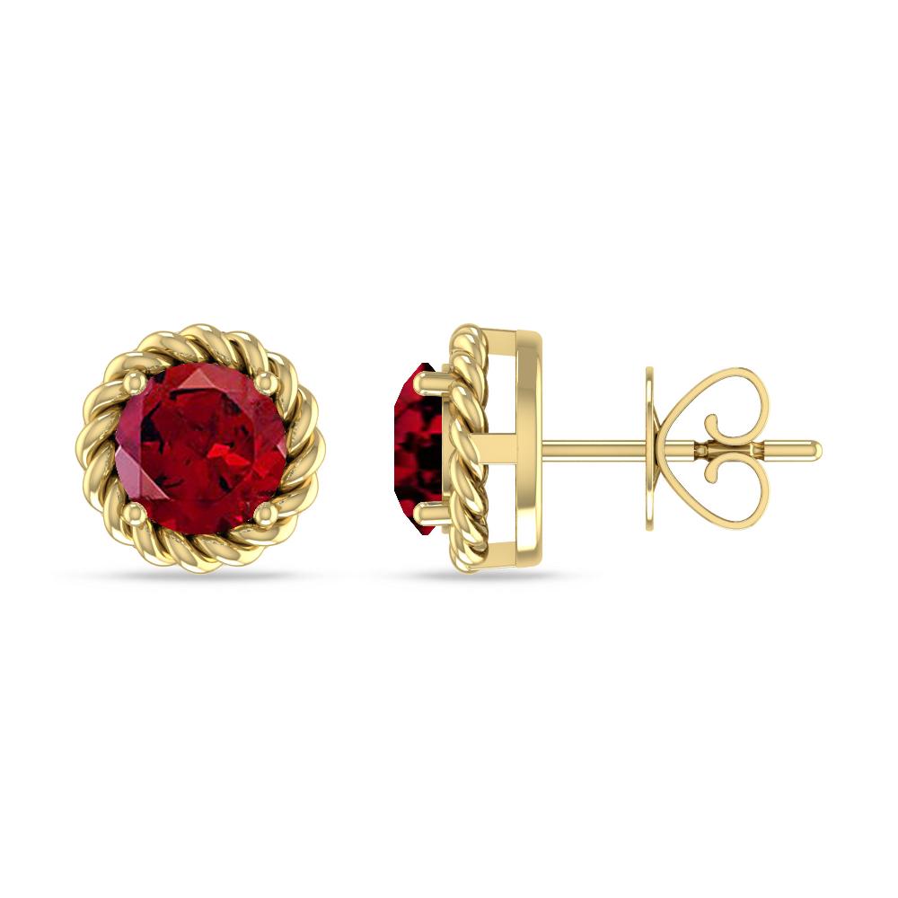 Yellow Gold - Garnet