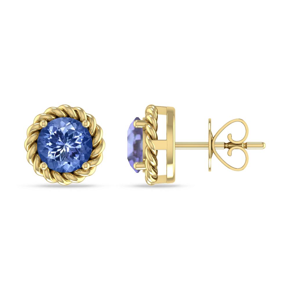 Yellow Gold - Tanzanite