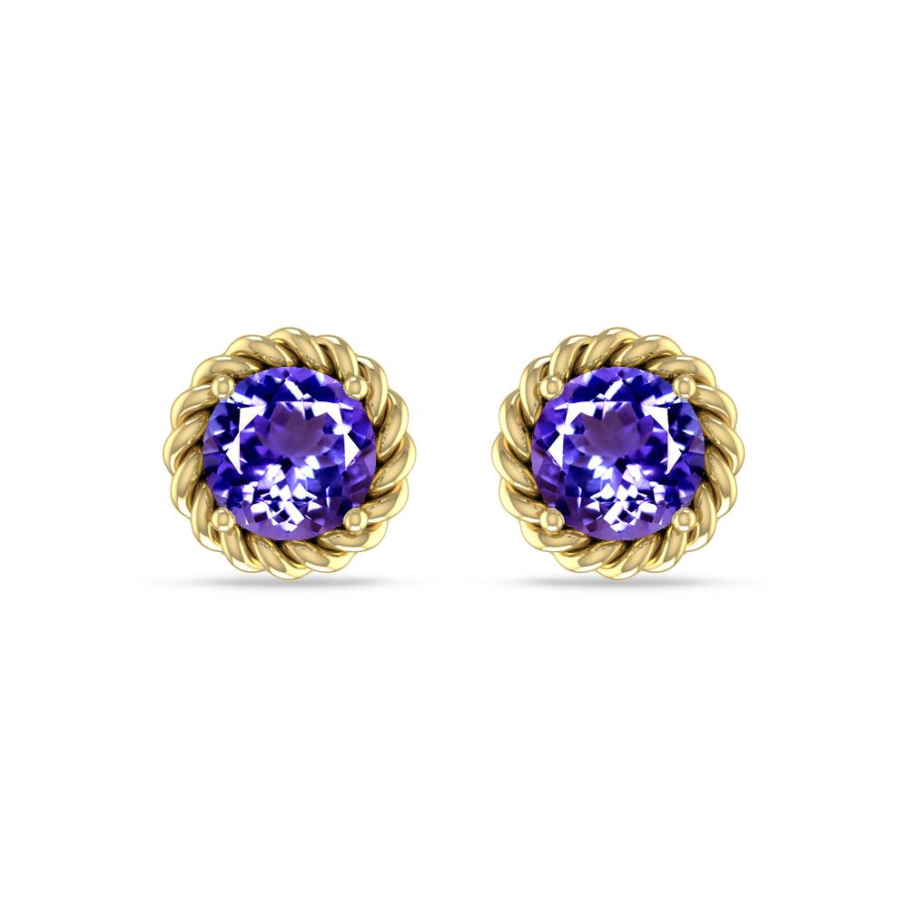 Yellow Gold - Tanzanite