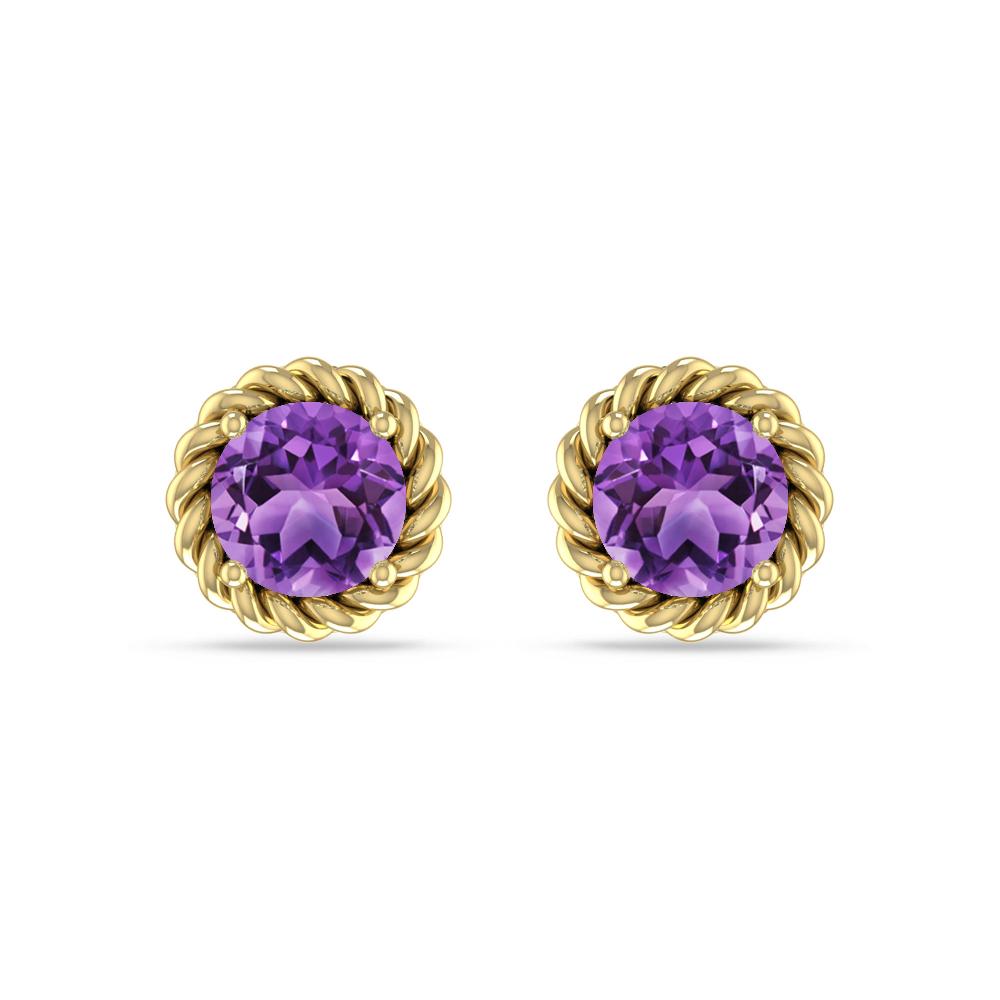 Yellow Gold - Amethyst