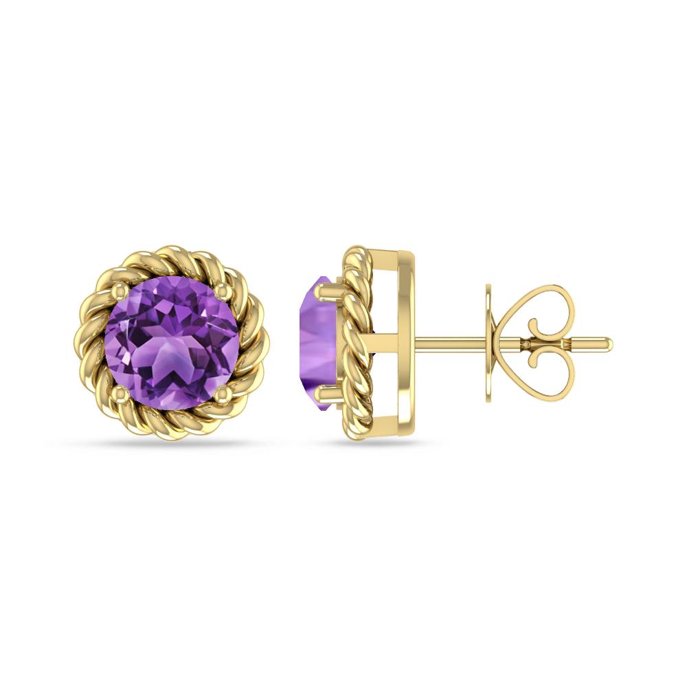 Yellow Gold - Amethyst