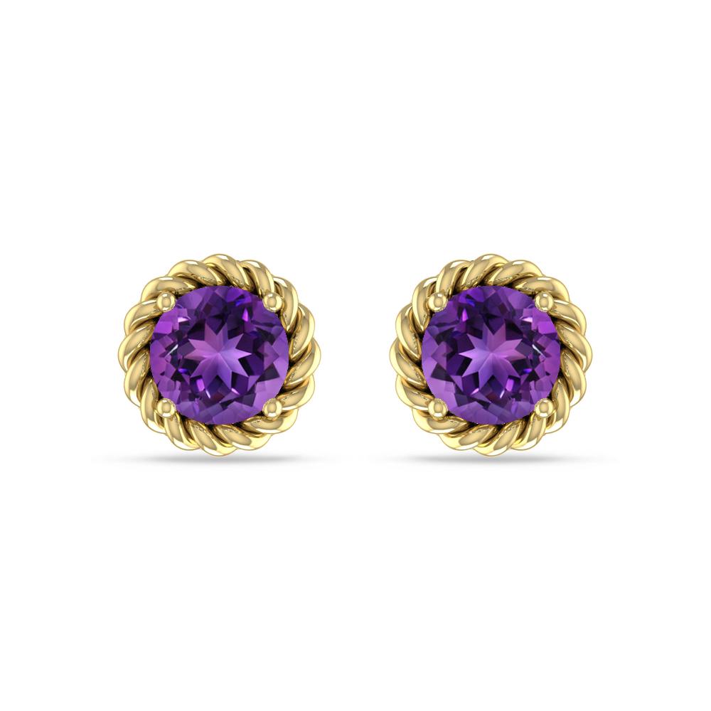Yellow Gold - Amethyst