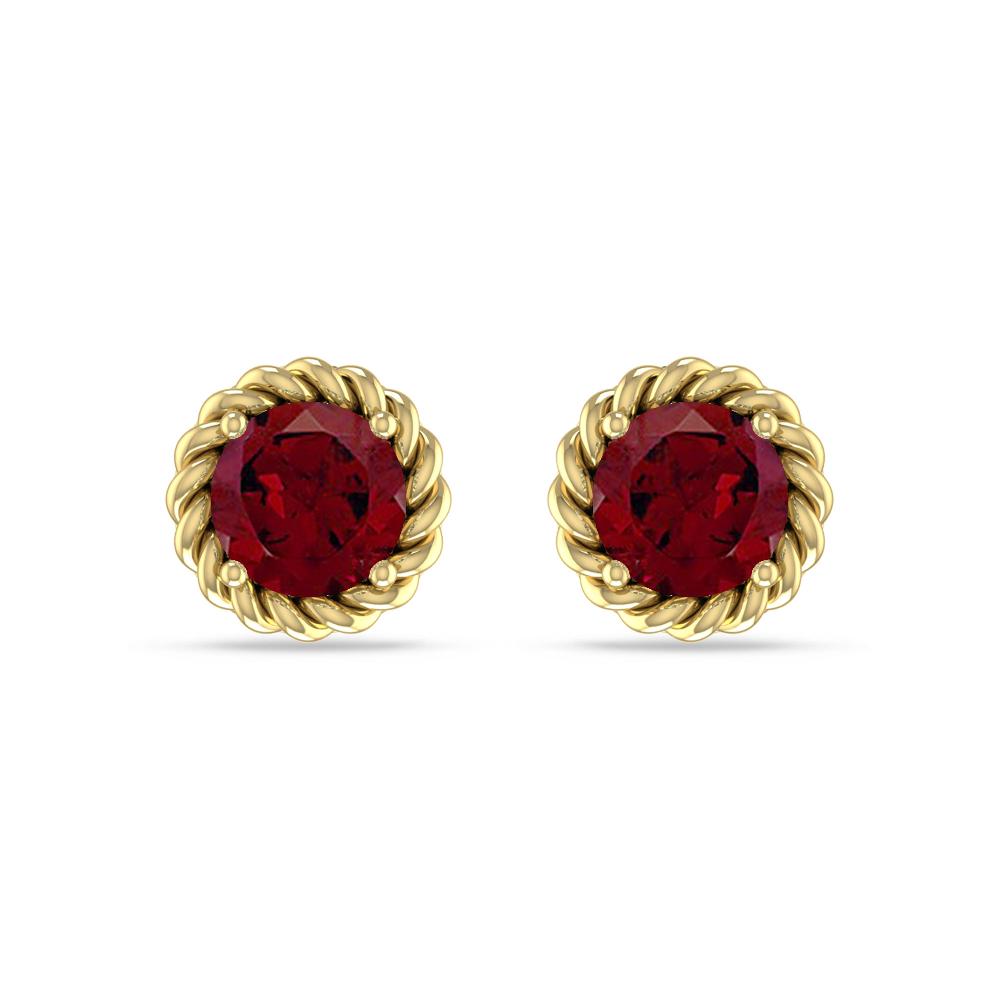 Yellow Gold - Garnet