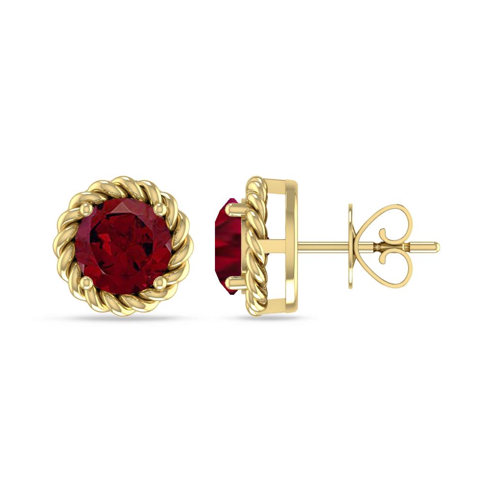 Yellow Gold - Garnet