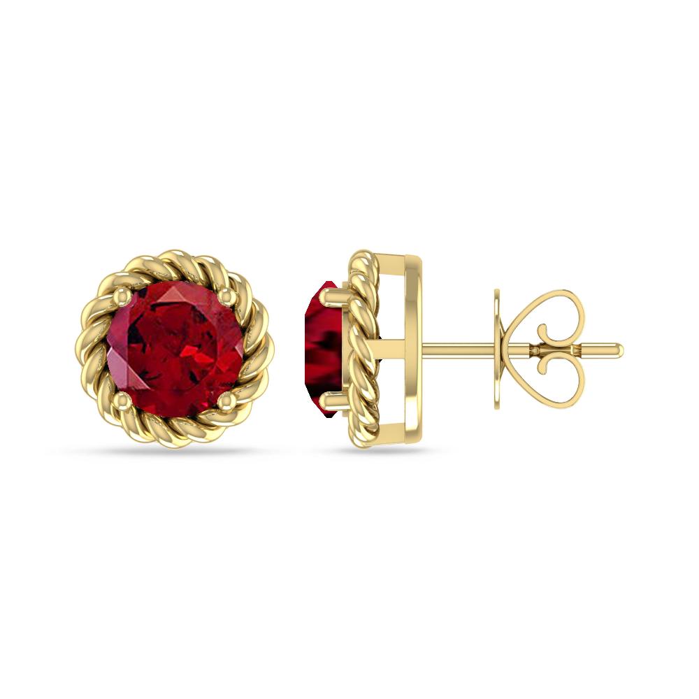 Yellow Gold - Garnet